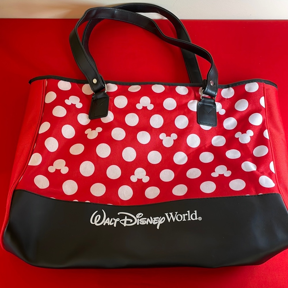 🟡 WALT DISNEY WORLD ZIPPERED TOTE LIKE NEW!
